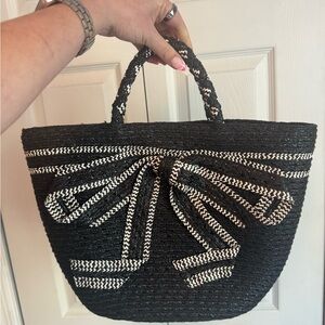Eric Javits New York Bow Straw Tote